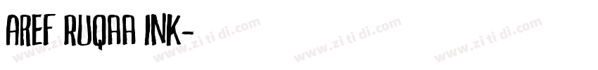 Aref Ruqaa Ink字体转换